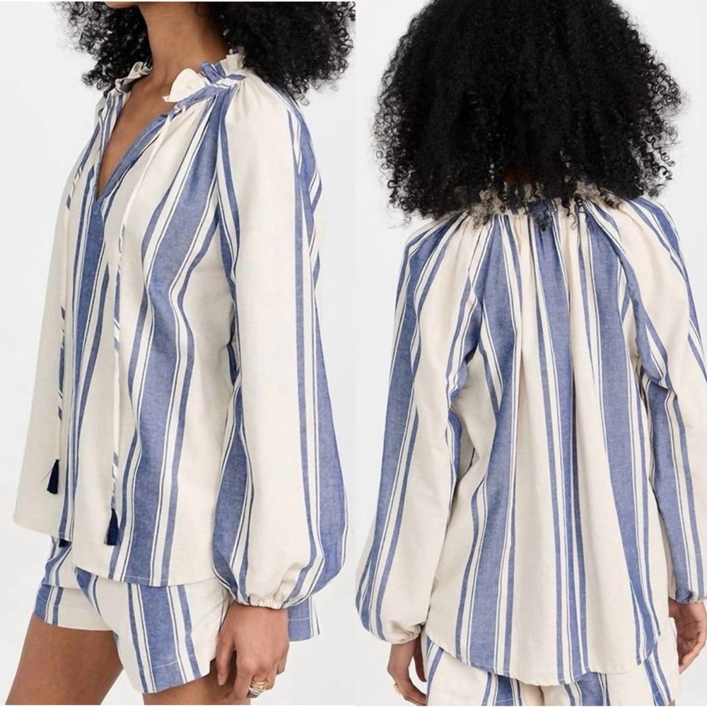 Natalie Martin Penny Blouse in French Stripe